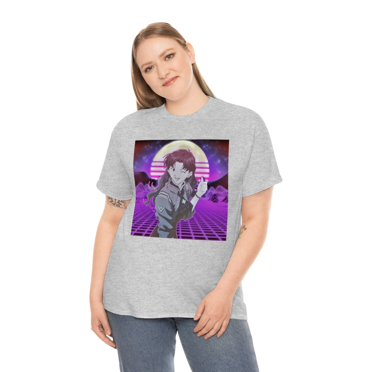 Evangelion, Misato Katsuragi,Neon Genesis Evangelion,Vaporwave, anime,Misato,Rei,Asuka,Shinji