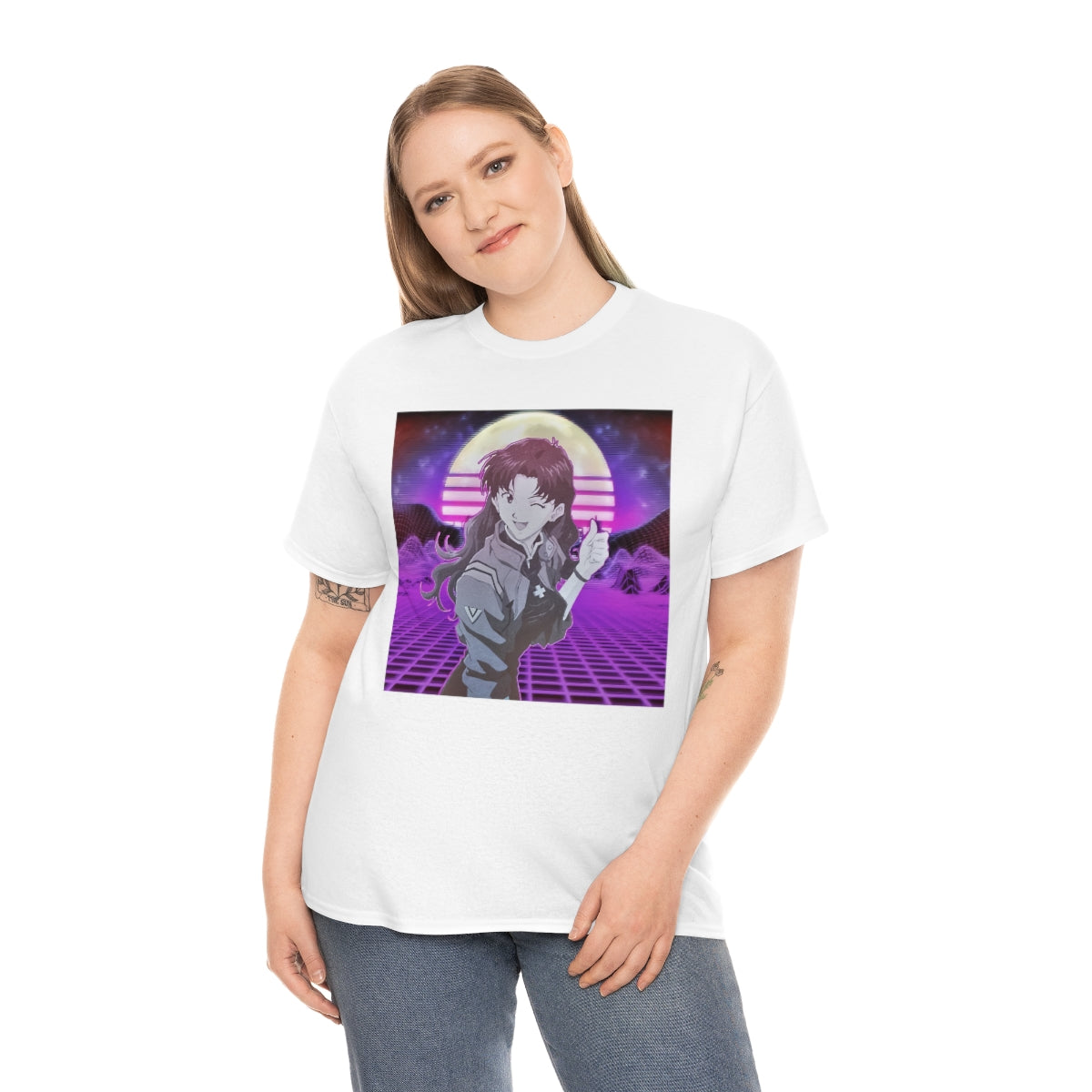 Evangelion, Misato Katsuragi,Neon Genesis Evangelion,Vaporwave, anime,Misato,Rei,Asuka,Shinji