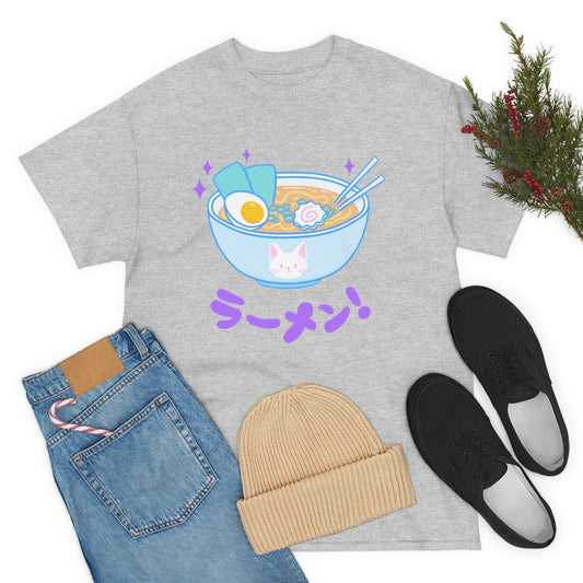 Cute Ramen Pink Kawaii Ramen Tee, Soup Noodle shirt, Pastel Clothing, Harajuku Clothing, Japanese, Egirl Eboy, Unisex