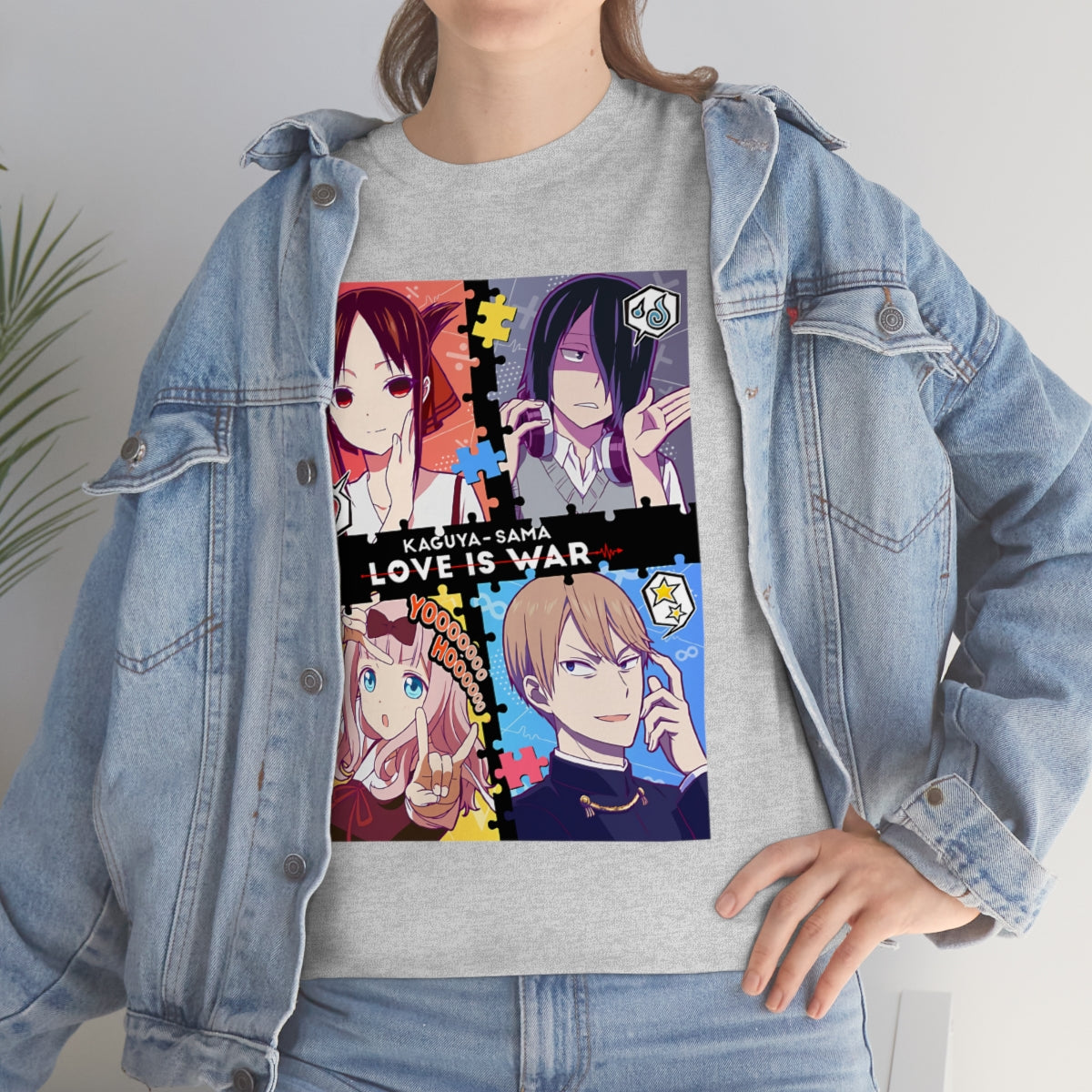 Kaguya Sama Love Is War Unisex Shirt, Love Is War Anime Unisex Jersey Short Sleeve Tee