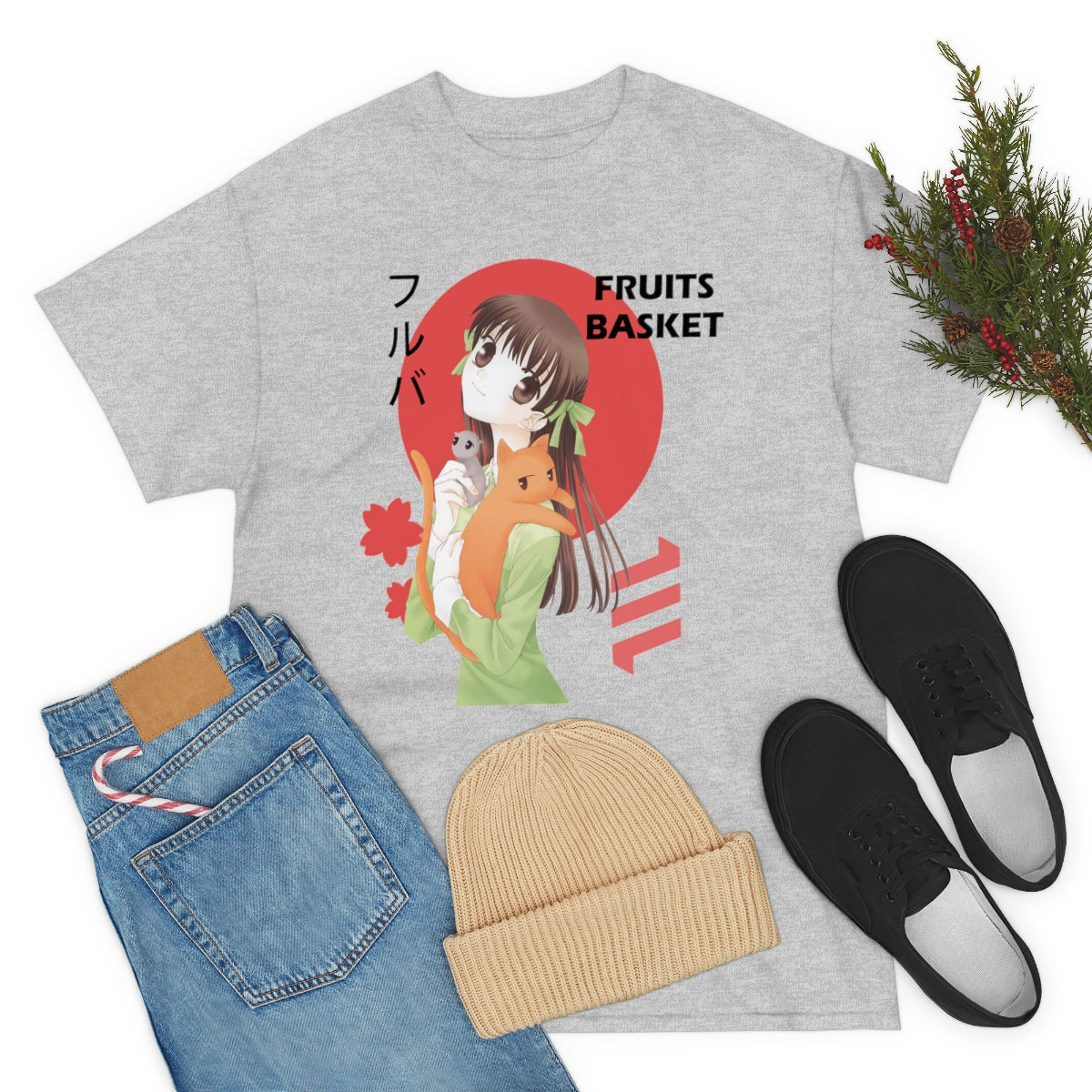 Fruits Basket Shirt, Tohru Honda Shirt, Kyo Yuki Onigiri, Cat mouse Onigiri, Anime zodiac, Anime Shirt, Manga, Cute Kawaii,Unisex Tee