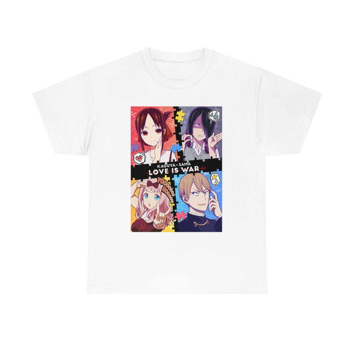 Kaguya Sama Love Is War Unisex Shirt, Love Is War Anime Unisex Jersey Short Sleeve Tee