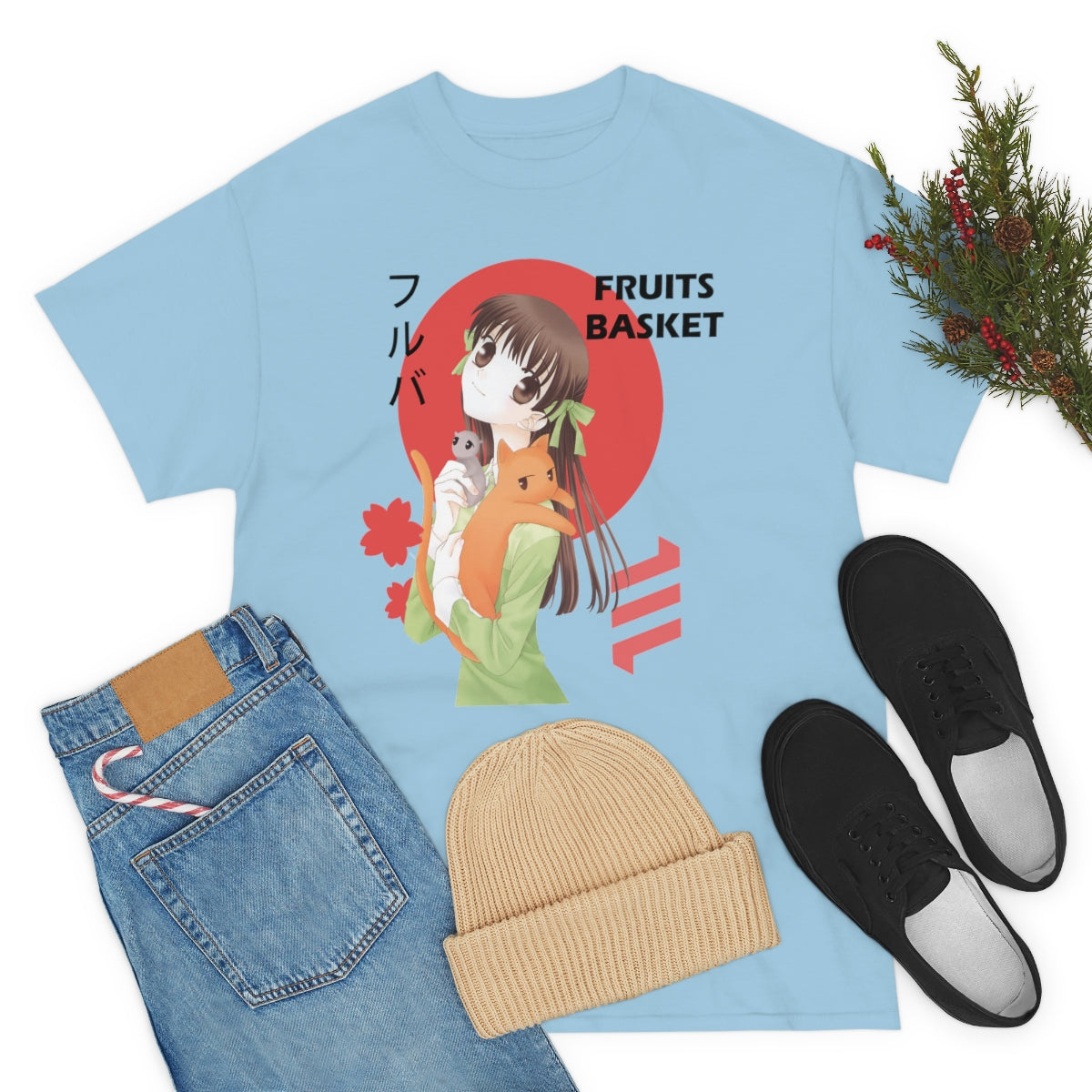 Fruits Basket Shirt, Tohru Honda Shirt, Kyo Yuki Onigiri, Cat mouse Onigiri, Anime zodiac, Anime Shirt, Manga, Cute Kawaii,Unisex Tee