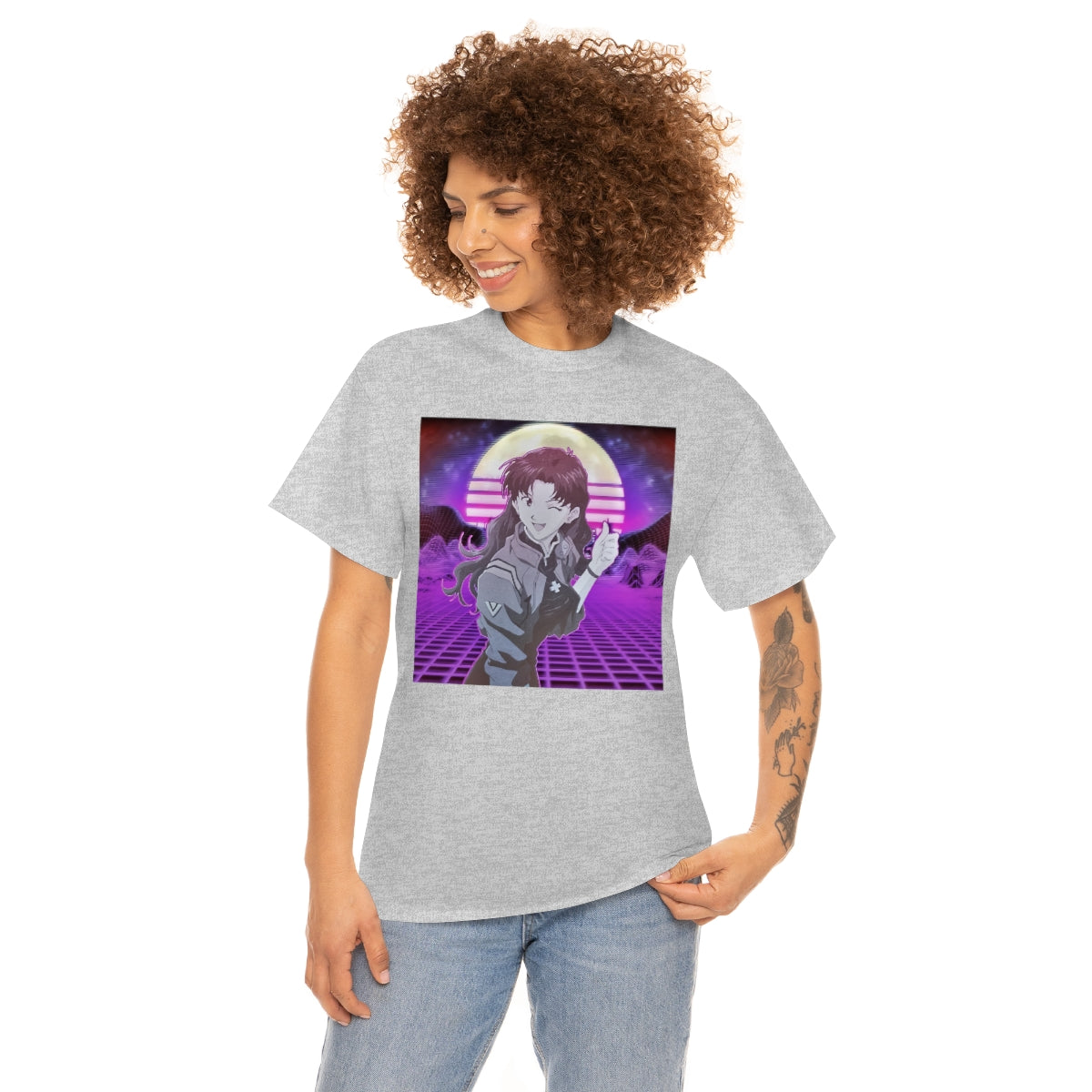 Evangelion, Misato Katsuragi,Neon Genesis Evangelion,Vaporwave, anime,Misato,Rei,Asuka,Shinji