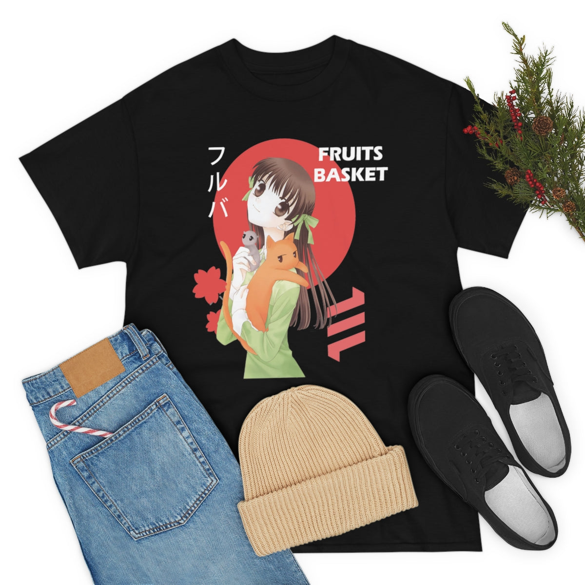 Fruits Basket Shirt, Tohru Honda Shirt, Kyo Yuki Onigiri, Cat mouse Onigiri, Anime zodiac, Anime Shirt, Manga, Cute Kawaii,Unisex Tee
