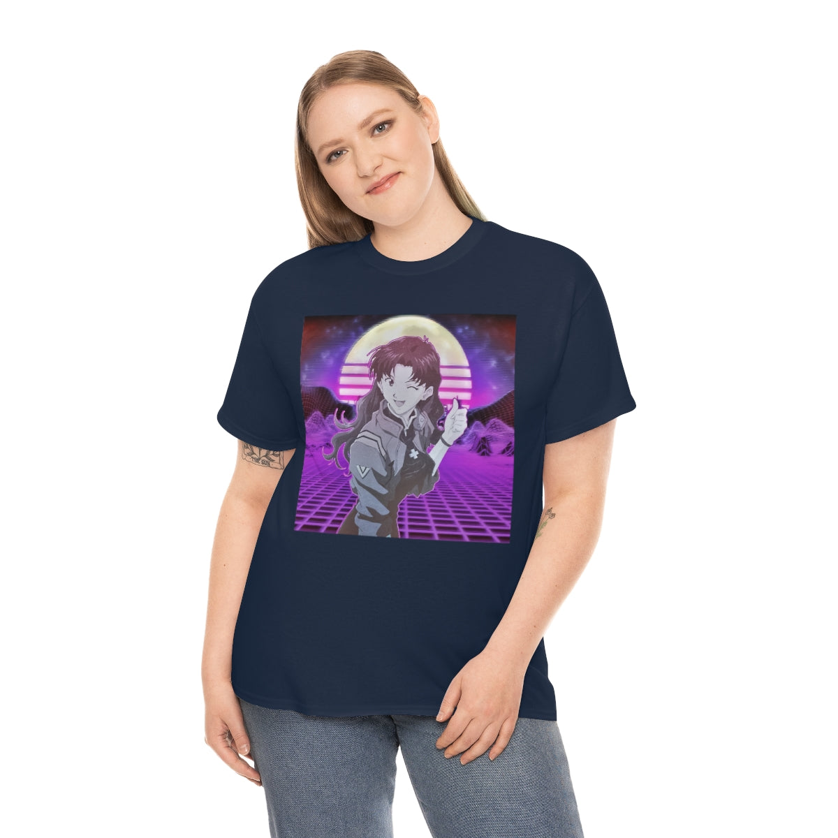 Evangelion, Misato Katsuragi,Neon Genesis Evangelion,Vaporwave, anime,Misato,Rei,Asuka,Shinji