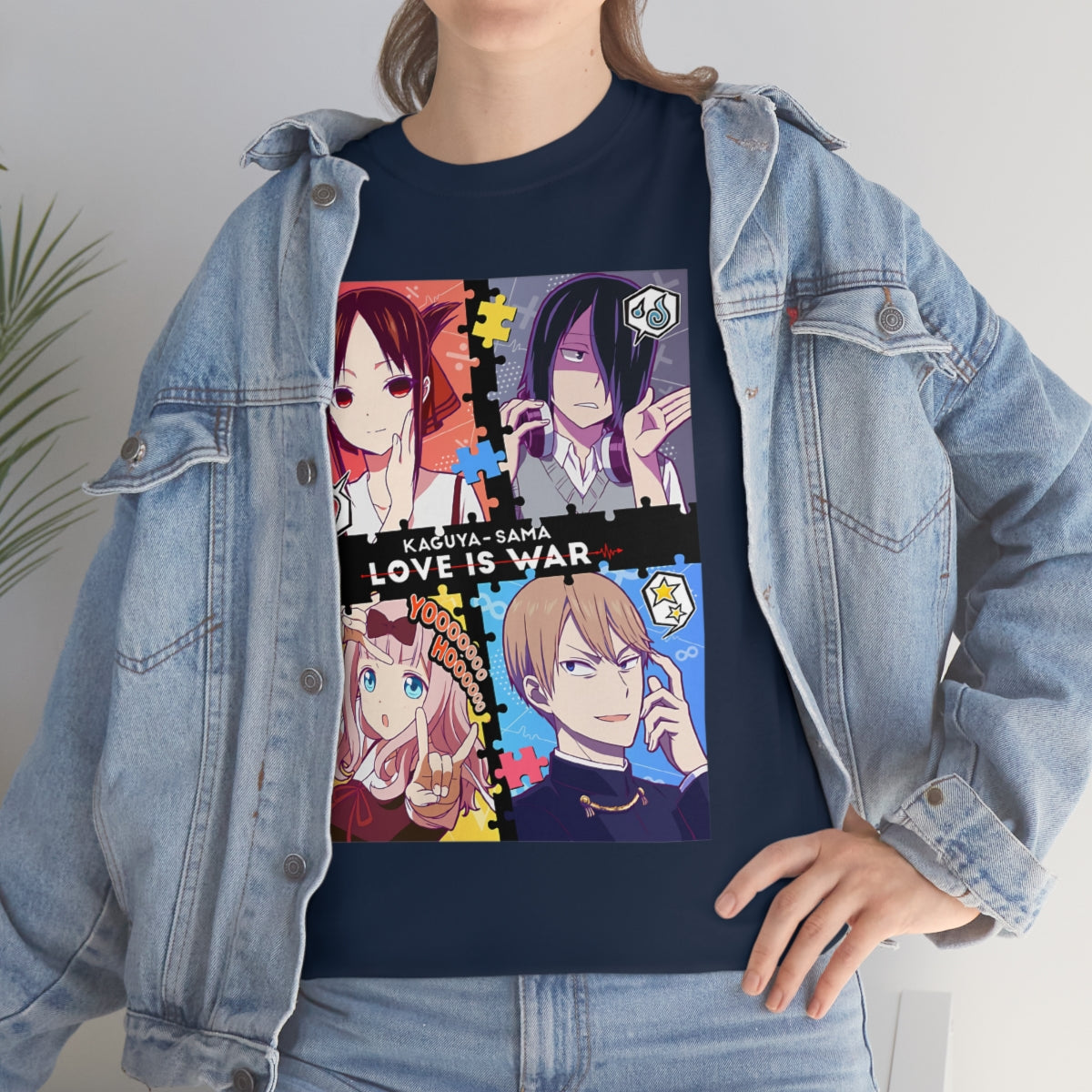 Kaguya Sama Love Is War Unisex Shirt, Love Is War Anime Unisex Jersey Short Sleeve Tee