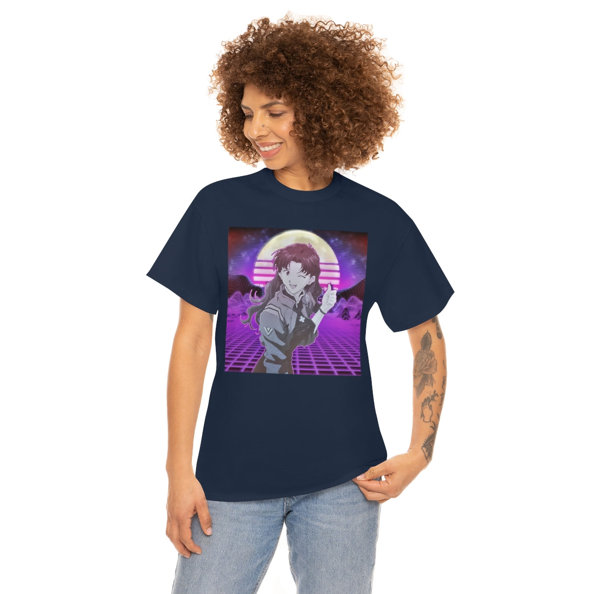 Evangelion, Misato Katsuragi,Neon Genesis Evangelion,Vaporwave, anime,Misato,Rei,Asuka,Shinji