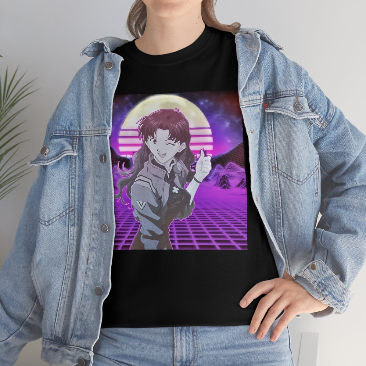 Evangelion, Misato Katsuragi,Neon Genesis Evangelion,Vaporwave, anime,Misato,Rei,Asuka,Shinji