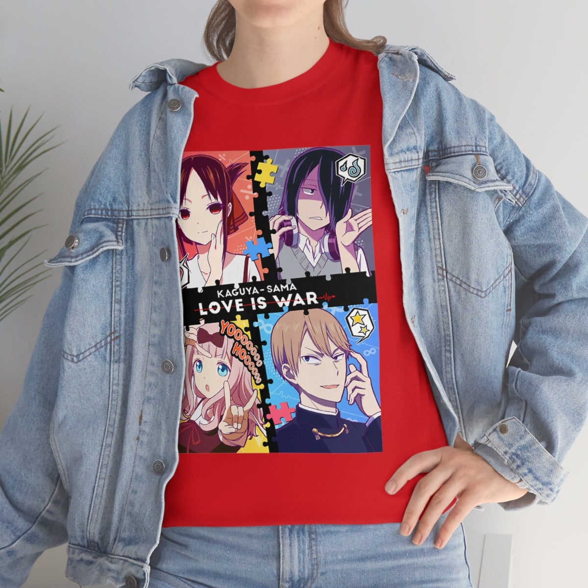 Kaguya Sama Love Is War Unisex Shirt, Love Is War Anime Unisex Jersey Short Sleeve Tee